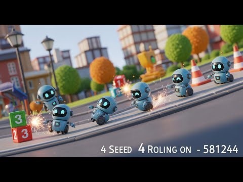 Five Little Robots on the Run | Fun Counting Rhyme for Kids | Nursery Rhymes & Songs for Children