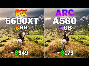 RX 6600 XT vs ARC A580 - Test in 8 Games