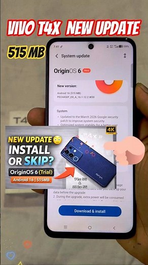 Vivo T4x 5G & iQOO Z10X 5G || 515 MB New Software Update Enrolled Today || Watch Full Details Review