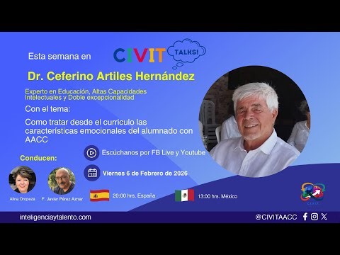 CIVIT TALKS! S6E8 Como tratar desde el curriculo las características emocionales del alumnado AACC