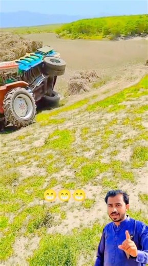 Overloading tractor trolley overturned | #short #ytshort #shortvideo