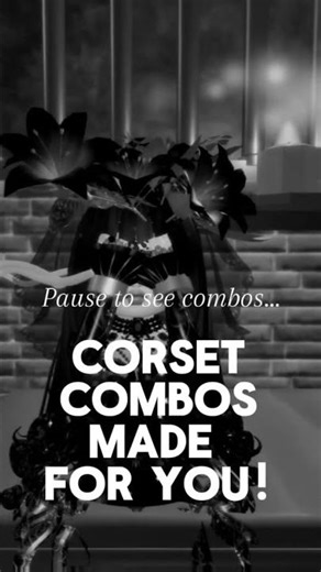 Royal High Corset Combos! This is my first short, so don’t judge too much. 🖤 #royalehigh #gothic