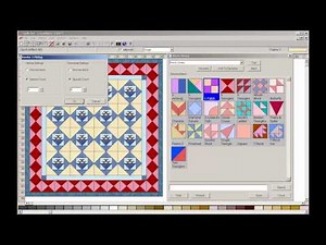 Quilt-Pro 6 Demo - Add pieced border to quilt