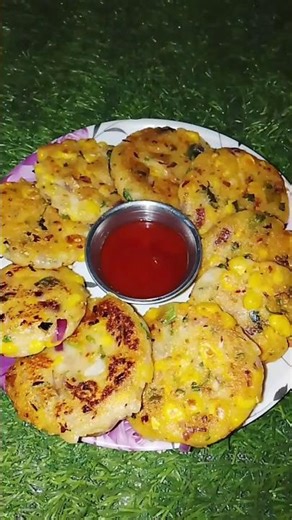 Sweet corn tikki | corn cutlet recipe #tikki #cutlet #sweetcorn #makai #sweetcornsnacks #cornrecipe