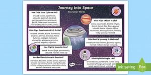 KS2 Descriptive Word Mat: Journey into Space