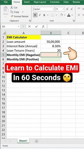 How to Calculate Monthly EMI in 60 Seconds 💸 | Easy EMI Calculator