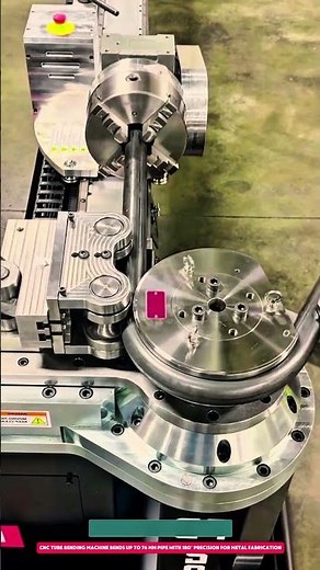 CNC Tube Bending Machine Bends Up to 76 mm Pipe with 180° Precision for Metal Fabrication