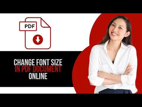 How to Change Font Size in PDF Document Online