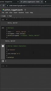 Python String Stripping: Removing Characters with Strip() #python #programming #code