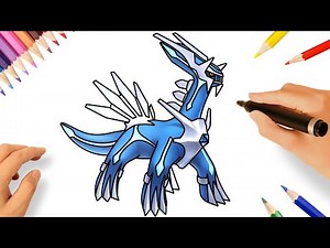 CÓMO DIBUJAR A DIALGA PASO A PASO | DIBUJANDO POKÉMONS