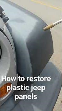 how to restore plastic from jeep wrangler fender flares
