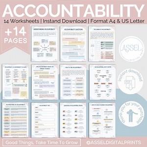 Accountability Worksheets, Self-awareness, Couples Therapy (digital Download) - Etsy