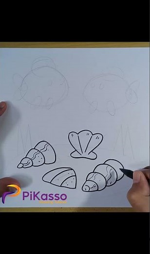 Fun and Easy Underwater Scene Simple Drawing Tutorial