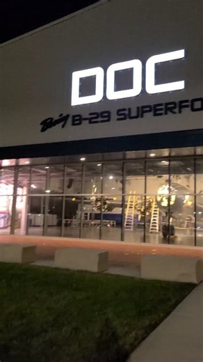 Here's a quick glimpse at the B-29 "Doc" nestled in at her home hangar. She sure looks beautiful at night, shining under the lights through the glass front of her home base in Wichita, KS! The B-29 Doc team continues to add a growing number of tour stops and events to their schedule. We don't know about y'all, but we certainly plan to catch both B-29s out on the circuit this season! Wichita Dwight D. Eisenhower National Airport Visit Wichita #b29 #b29doc #aviationhistory #vintageaviation #avgeek