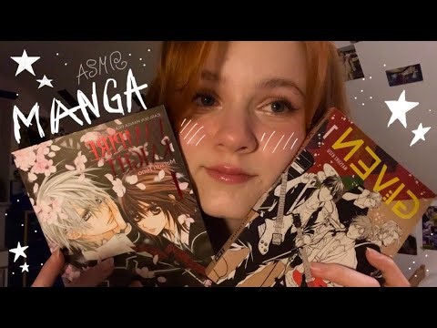 ASMR Showing you my Manga (lots of whispering, book tapping and gripping etc)