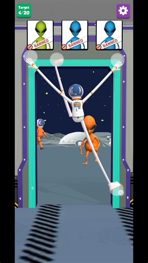 play barred game alien mode 🤍👽#shorts #games #gaming