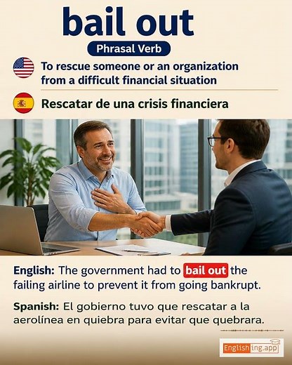 Bail Out: English expression meaning and example