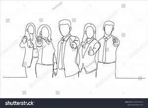 Drawing Business Leaders Employees Group Showing Stock Vector (Royalty Free) 2194159131 | Shutterstock