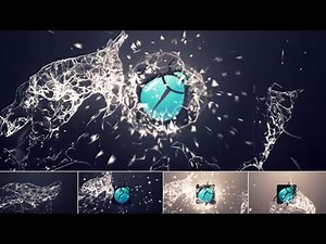7 Best Elegant Water Drops Logo Reveal After Effects Templates