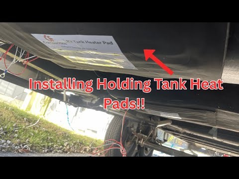 Installing RV Holding Tank Heat Pads! #campping #rvmaintenance #rv #offgridliving #diy
