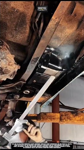 Dry ice worktool used to clean industrial surfaces without residue buildup #worktool