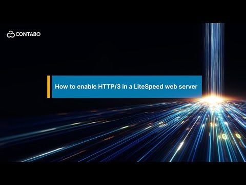 How to enable HTTP/3 in a LiteSpeed web server