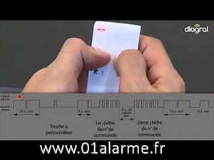Alarme Diagral - Apprentissage & Programmation d'une Télécommande DIAG41ACK ou DIAG42ACK
