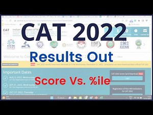 CAT 2022 - Results Out| How to Check | Score Vs. Percentile | Ronak Shah