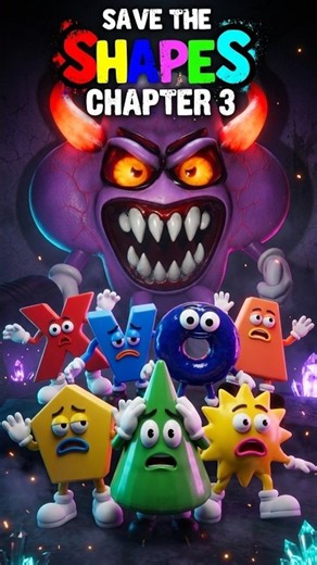SAVE THE SHAPES CHAPTER 3 ALL NEW CHARACTERS & SECRET BOSSES! 😱 #shorts #savetheshapes #rushplay