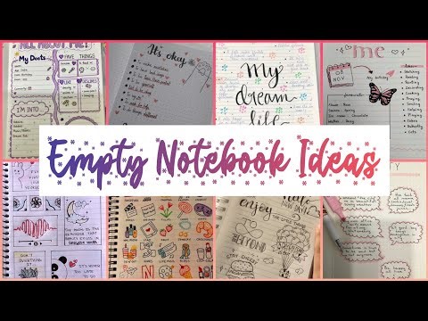 Empty Notebook Ideas | Aesthetic Journal Pages & Creative Notes🖊️🌸📓