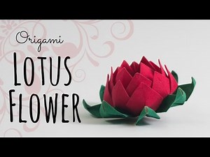 How to make an origami Lotus Flower.