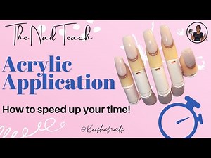 Beginner Nail Tech Acrylic Application | Fast Acrylic Application | Nail Tutorial | The Nail Teach