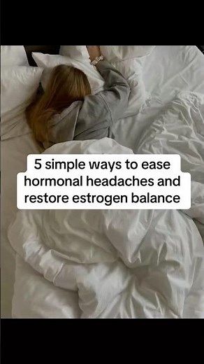 5 simple ways to ease hormonal headaches and restore estrogen balance🔥