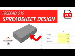 📋 FreeCAD Spreadsheet Tutorial - FreeCAD Parameters Table - Spreadsheet Workbench