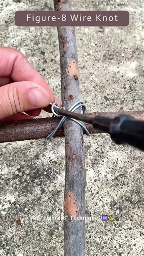 The Most Satisfying Wire Knot EVER! 🔒 Stronger Than Your Relationship! 😂 #construction #skills