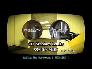 Roblox The Backrooms [ REDACTED ] All Standard Levels Play 로블록스 백룸[편집됨] 모든 표준 레벨 공략(재업)
