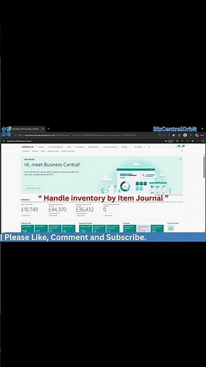 Item Journal Sorting in Microsoft Dynamics 365 Business Central | Quick Workflow Demo