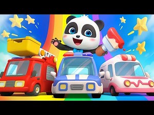 Transportation with Colors | Learn Colors with Little Cars | Nursery Rhymes & Kids Songs | BabyBus