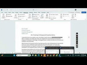 Shelly Cashman Word 365 | Module 2: End of Module Project 1 Technology in the Hospitality Industry