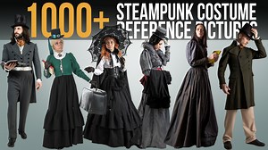 1000  SteamPunk Costume Reference Pictures