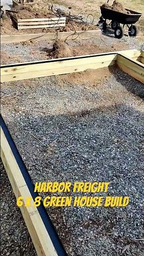 Harbor Freight 6 x 8 greenhouse #jollysmallgiant #parttimeplanter