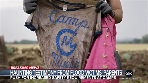 The parents of the victims who were killed in the Camp Mystic flooding shared heartbreaking testimonies before the Texas Senate, as they pushed to pass a bill that would improve safety measures at camps. Mireya Villarreal reports. https://abcnews.link/P6uUdI0 | ABC World News Tonight with David Muir