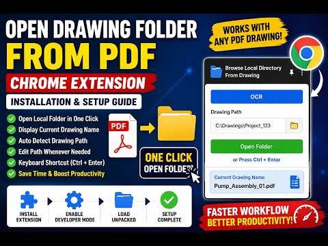Browse Local Directory From Drawing | Open Windows Folder Directly from PDF in Chrome