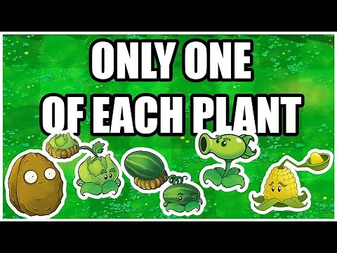 One Of Each Plant | Plants VS Zombies Challenge