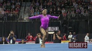 2.3M views · 48K reactions | Simone Biles rocked her new floor routine tonight at the Pacific Rim Championships, presented by Hershey's, posting a massive 16.050! | USA Gymnastics | Facebook