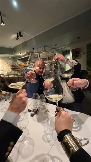 Cheers with Dom Pérignon P2 2005