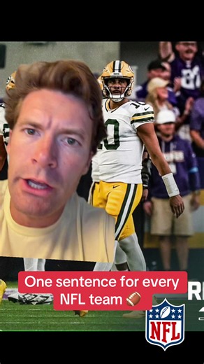 One sentence for every NFL team