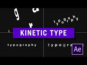 kinetic typography After Effects Tutorial