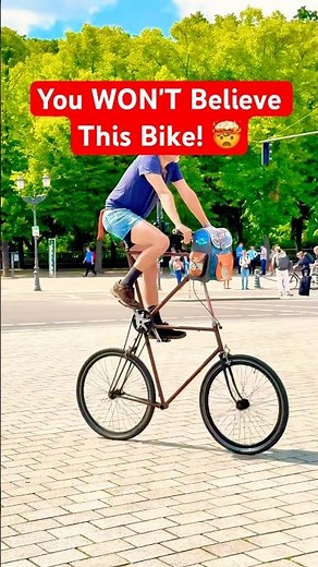 Tall Bike Rider Turns Heads in Germany 🇩🇪