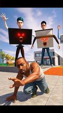 Franklin vs Ultimate Demon Boss😱| Horror NPC👺Attack | IBD3D #shorts #gta #franklin #attack #gaming#k